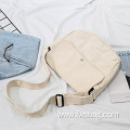 Practical 16oz Canvas Single Shoulder Girls Ladies Casual Messenger Bag